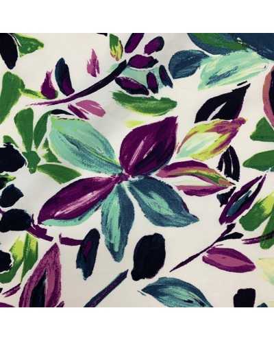 Tessuto Popeline Elastico...