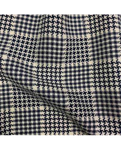 Tessuto Pied-De-Poul Quadro...