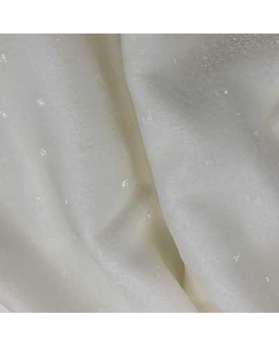 Tessuto Velluto Seta Panna...