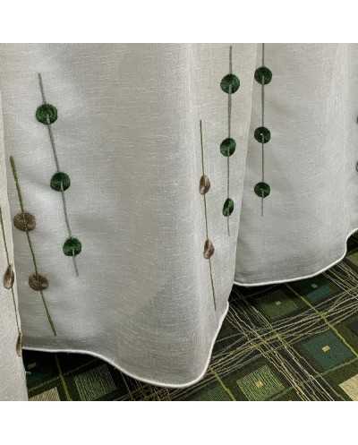 Tessuto Tenda Pois Verde...