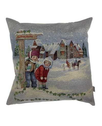 Cuscino Gobelin Lamè Natale...