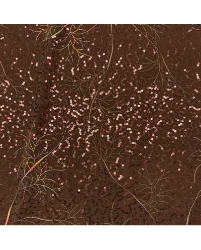 Tessuto Jersey Marrone...