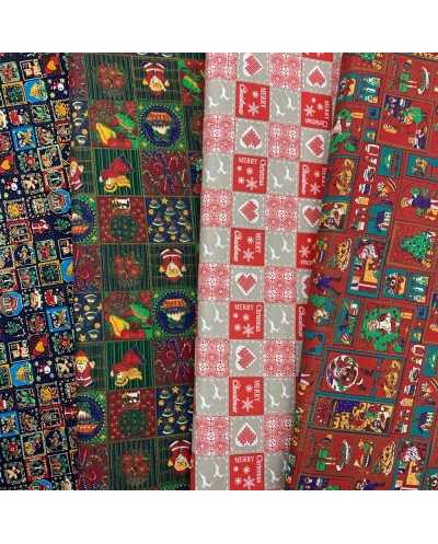 Tessuto Cotone Natale Mini...