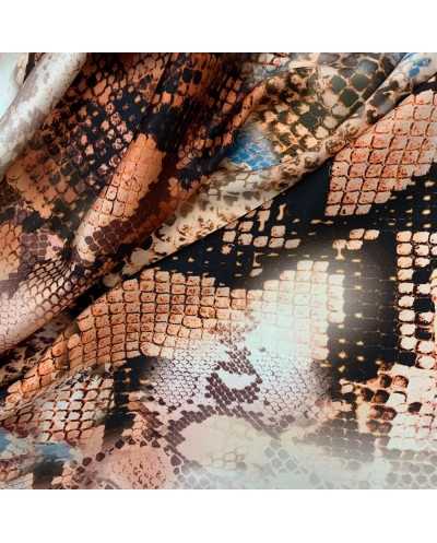 Tessuto Pura Seta Pitone 50 Cm