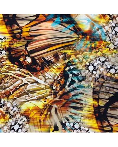 Tessuto Pura Seta Farfalla...