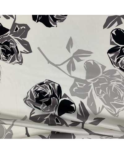 Tessuto Pura Seta Grey...