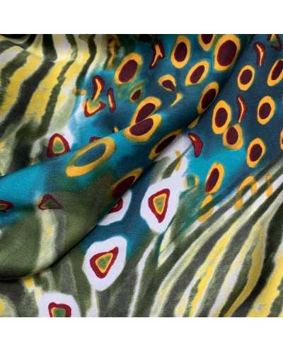 Tessuto Pura Seta Animalier...