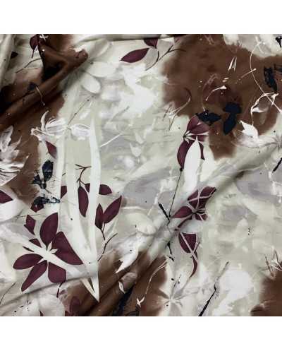 Tessuto Pura Seta Marsala...