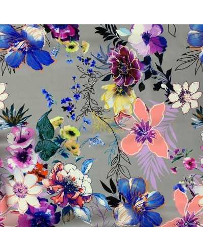 Tessuto Pura Seta Platinum...