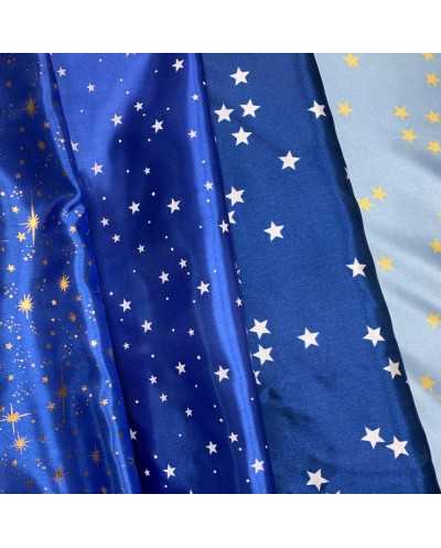 Tessuto Raso Stampato Cielo...