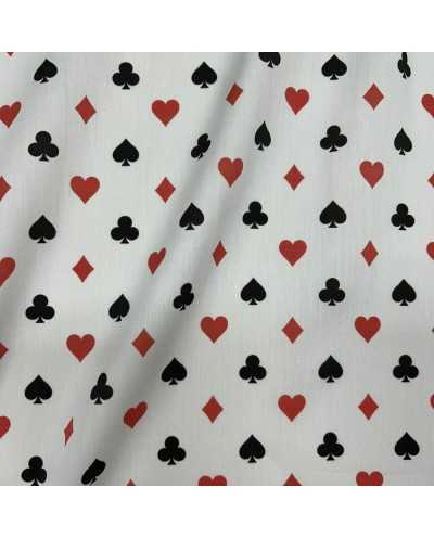 Tessuto Cotone Semi Poker...