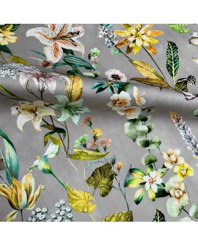 Tessuto Velluto Panno Fiori...