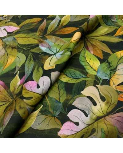 Tessuto Viscosa Foglie 50 Cm