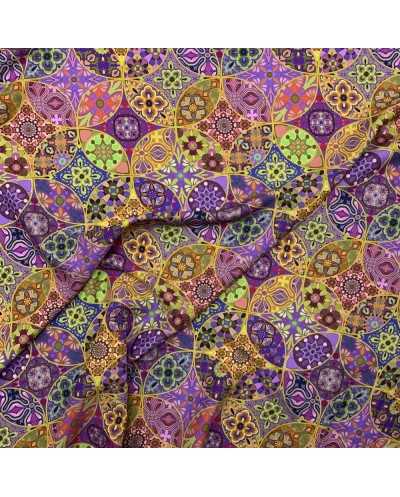 Tessuto Viscosa Mandala 50 Cm