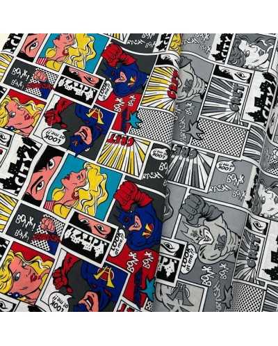 Tessuto Comfort Fumetti 50 Cm