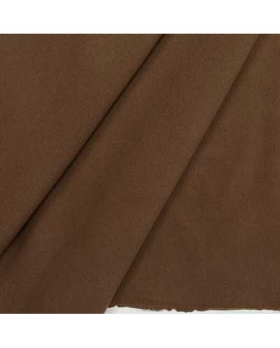 Tessuto Cappotto Lana Cacao...