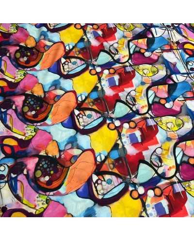 Tessuto Viscosa Acquerello...