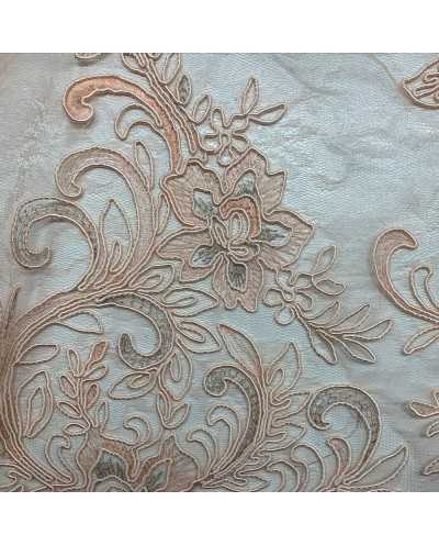 Tessuto Tulle Ricamato...