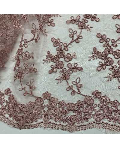 Tessuto Tulle Ricamato...