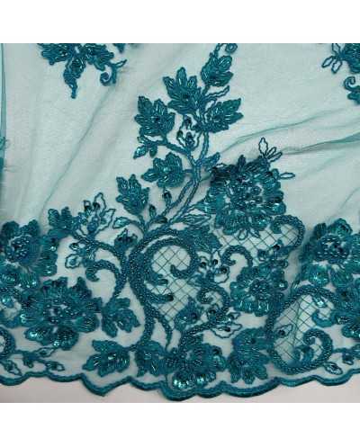 Tessuto Tulle Ricamato...