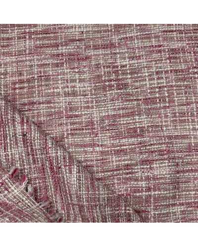 Tessuto Tweed Rosa 150x150 Cm