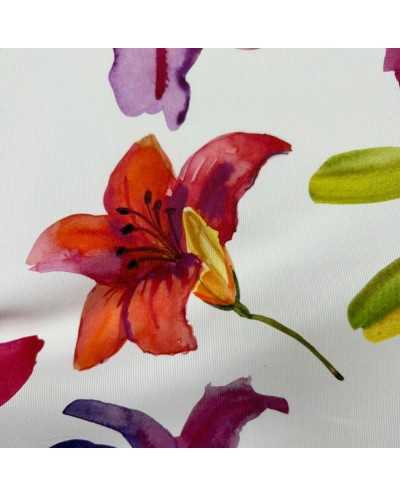 Tessuto Panama 330 Fiore...