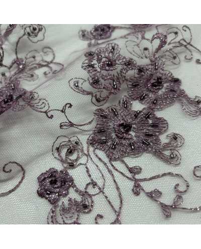Tessuto Tulle Ricamato...