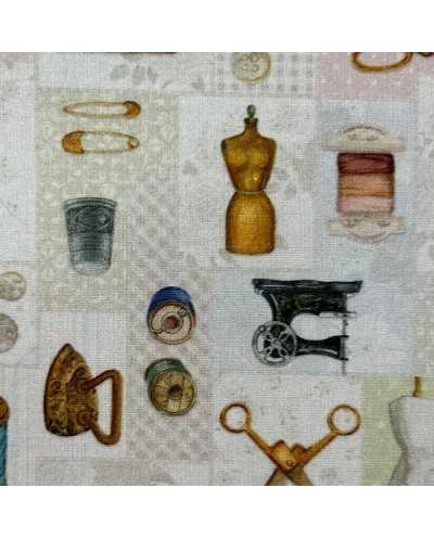 Tessuto Cotone Macchina...