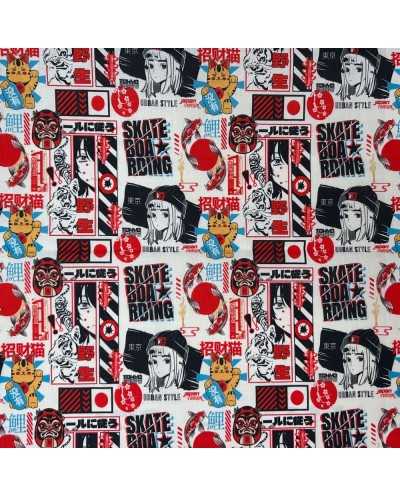 Tessuto Cotone Manga 50 Cm...