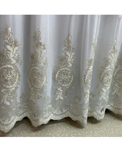 Tessuto Tenda Tulle Pearl...