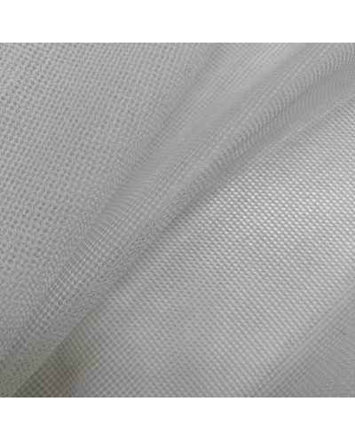 Tessuto Tulle Cotone Bianco...