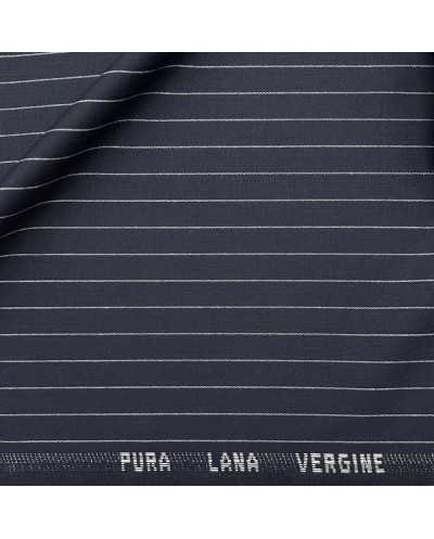 Tessuto Fresco Lana Blu...