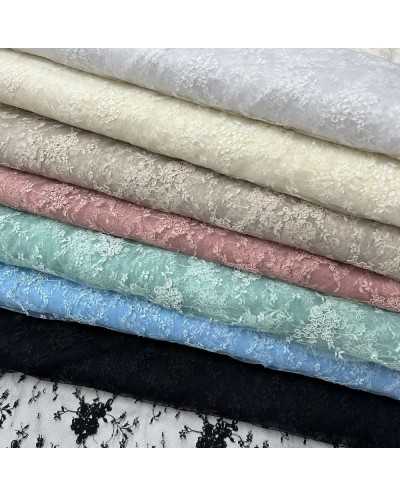 Tessuto Tulle Ricamato...