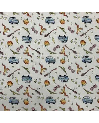 Tessuto Cotone Zucca 50 Cm