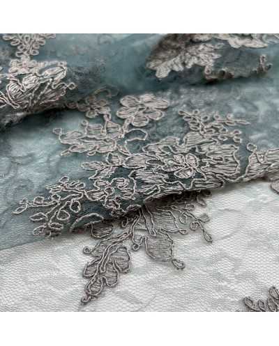 Tessuto Tulle Ricamato...