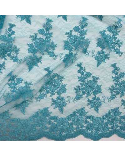 Tessuto Tulle Ricamato...