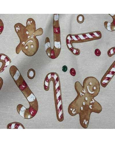 Tessuto Panama Natale...