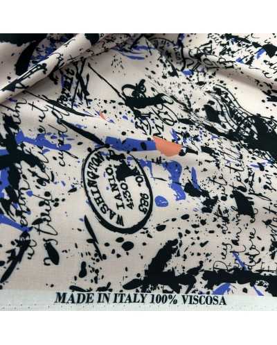 Tessuto Viscosa Scrawl 50 Cm