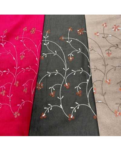 Tessuto Velluto Rigato...