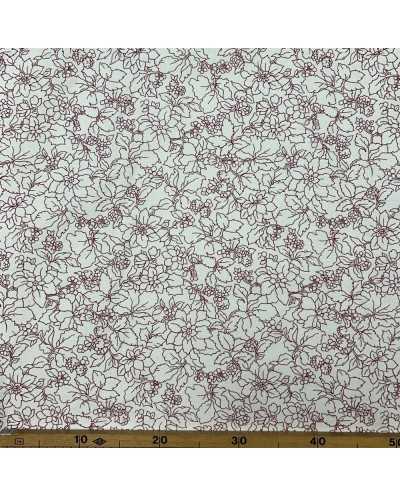 Tessuto Panama Fiore Di...