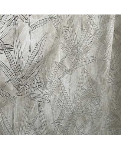 Tessuto Tenda Devorè Foglie...