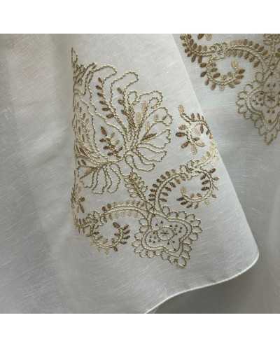 Tessuto Tenda Ricamata...