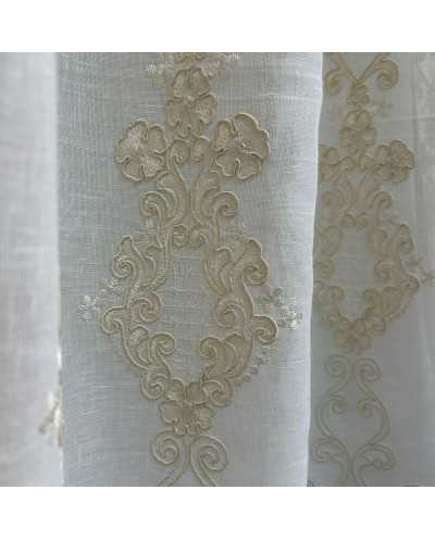 Tessuto Tenda Ricamata...