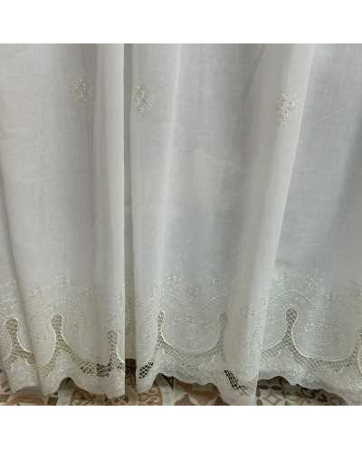 Tessuto Tenda Ricamata...
