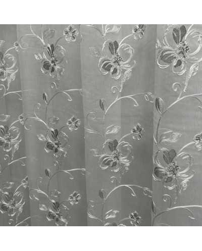 Tessuto Tenda Organza Fiori...