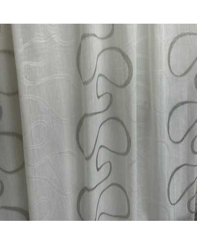 Tessuto Tenda Onde Grigio...