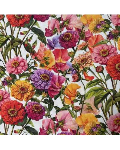 Tessuto Panama Gerbere 50 Cm