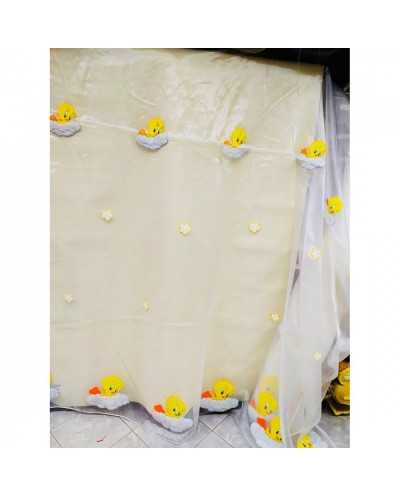 Tessuto Tenda Organza Bianca Titti alta 280 Cm
