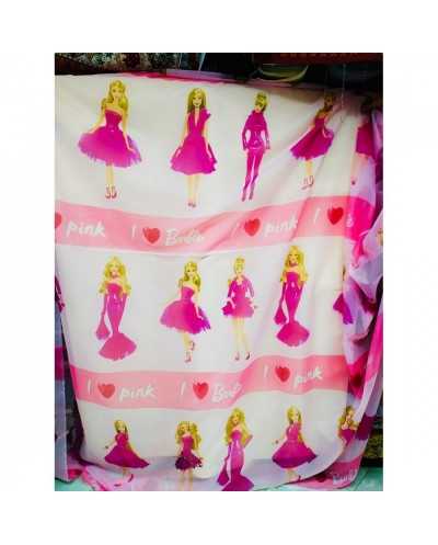 Tenda a metraggio velo rosa alta 2,80 con piombo finale